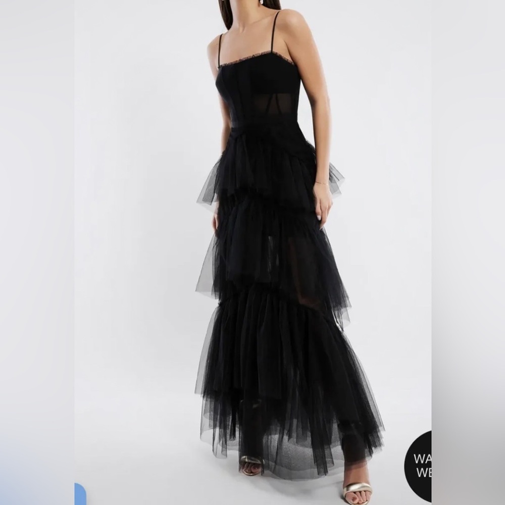 BCBG Corset Tulle Gown